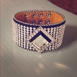 Rhinestone cuff